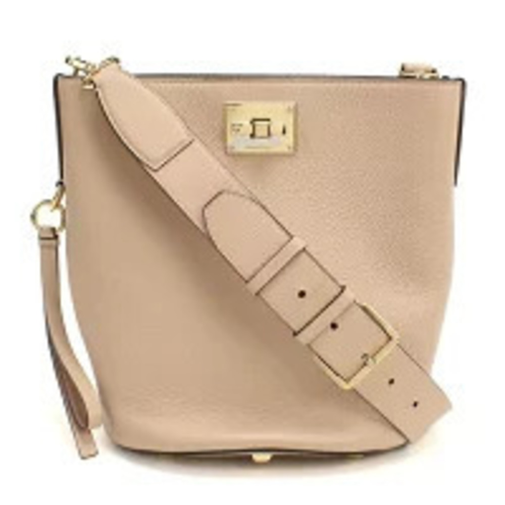 Salvatore Ferragamo Shoulder Bag Gancini Beige Cream Crossbody